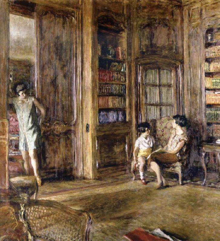 Edouard Vuillard In the Library oil painting picture